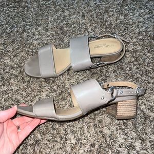 Naturalizer N5 Comfort Leather Strap Sandal Heels Size 9